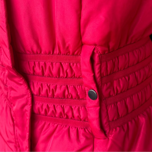 New Directions Red Zipper Snap Front Closure Women’s Puffer Jacket - Picture 8 of 9